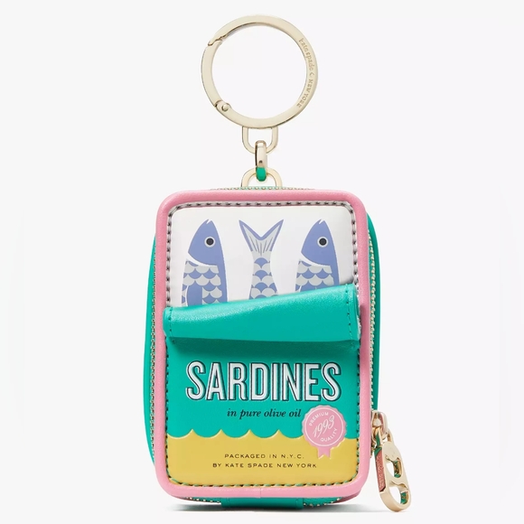 kate spade Handbags - Kate Spade Day Tripper Green and Pink Sardine Coin Purse